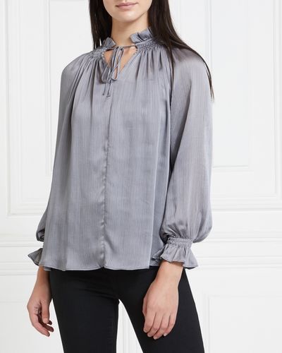 Gallery Mistletoe Tie Neck top